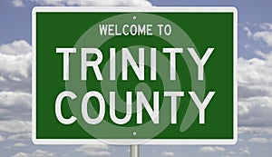 Road sign for Trinity County photo