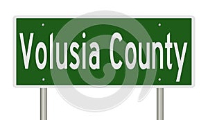 Road sign for Volusia County photo