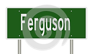 Highway sign for Ferguson photo