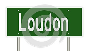 Highway sign for Loudon New Hampshire photo