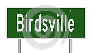 Highway sign for Birdsville photo