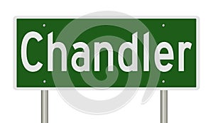 Highway sign for Chandler Arizona photo