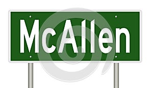 McAllen Texas highway sign photo