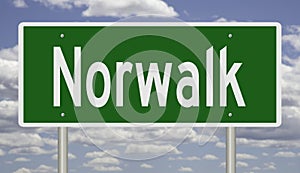 Highway sign for Norwalk photo