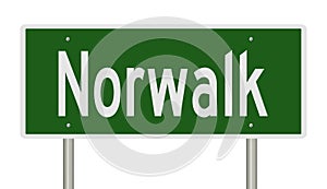 Highway sign for Norwalk photo