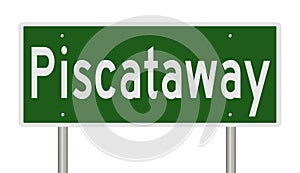 Highway sign for Piscataway