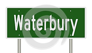 Highway sign for Waterbury photo