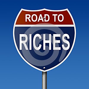 Road to Riches sign photo