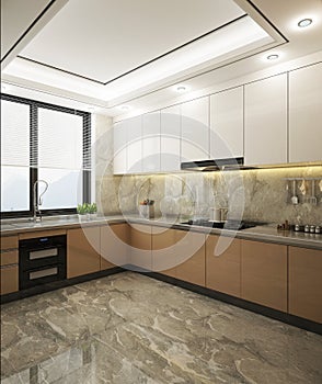 Rendering kitchen room