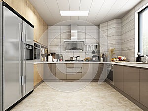 Rendering kitchen room