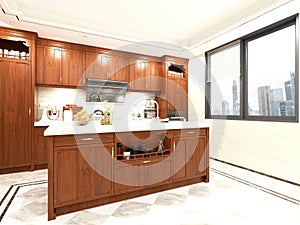 Rendering kitchen room