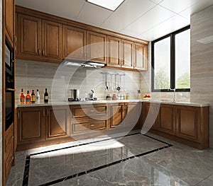 Rendering kitchen room