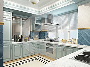 Rendering kitchen room