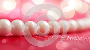 Rendering of lipid molecules forming a cell membrane in 3D