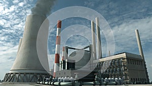 Rendering of a nuclear power plant