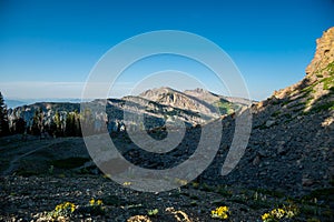 Rendevous Mountain Seen From Mt Hunt Divide