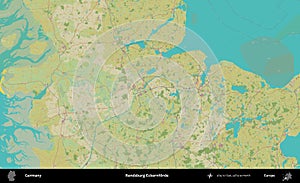 Rendsburg-Eckernforde, Germany. Topographic Humanitarian