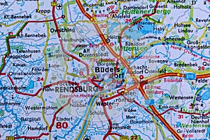 Rendsburg, Germany, on a road m