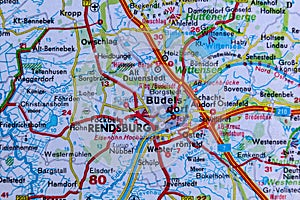 Rendsburg, Germany, on a road m