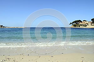 Renecros beach in Bandol, France