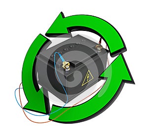 Renewable energy accumulator battery photo