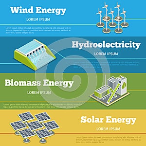 Renewable energy or eco infographics concept