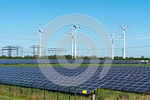 Renewable energy generation and power transmission lines