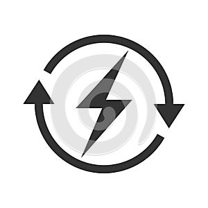 Renewable energy graphic icon
