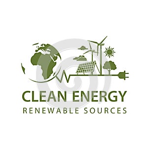 Renewable energy icon