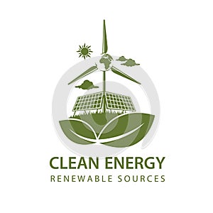 Renewable energy icon