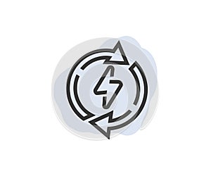 Renewable energy icon logo design. Alternative electricity sources. Power related icon set. Icons for renewable energy.