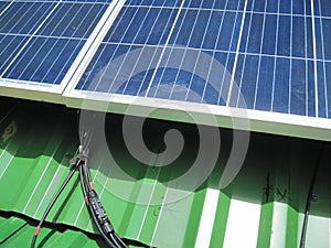 Renewable energy - photovoltaic cells - solar panels for domestic use