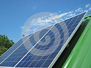 Renewable energy - photovoltaic cells - solar panels for domestic use