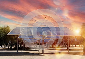 Renewable energy system with a group of solar panel