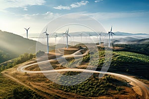 Renewable Energy, Wind Turbine Fields for Electricity Generation