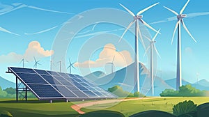 Renewable Energy: Wind Turbines and Solar Panels