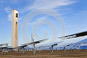 Renewable Green Energy Solar Tower & Mirror Panels