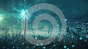 renewable high tech expanding windmill