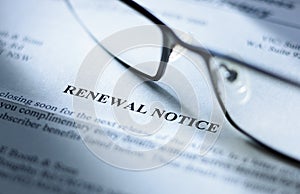Renewal Notice Membership Dues Subscription