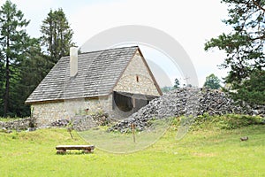 Renewed house on monastery in Slovak Paradise photo