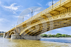 Renewed Margit Bridge in the Budapest photo