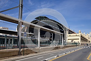 Renfe station, EstaciÃÂ³n del Norte, in Valencia(Spain), seen from behind photo
