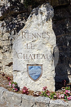 Rennes le Chateau Village Sign, France