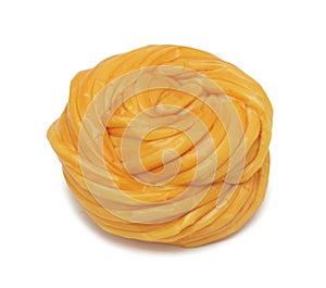 Rennet cheese, isolated