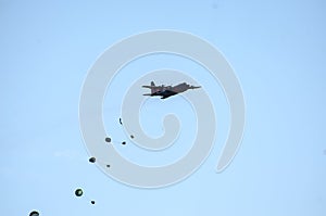 A bomber dropping load just for fun photo