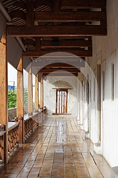 Renovated heritage timber sturcture of the old Chinese house in
