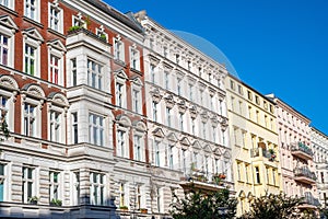 Renovated old apartment buildings