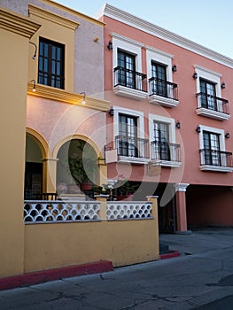 Renovated traditional houses in Mexico