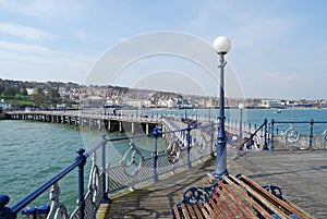 Renovated Victorian Pier at Swanage, Dorset photo