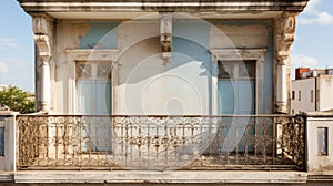 Renovation-worthy Balcony In Cuba With Deteriorated Italianate Flair photo